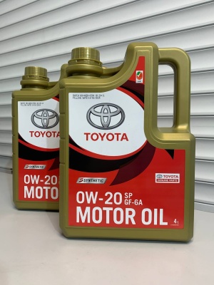 Моторное масло TOYOTA Motor Oil 0W20 SP GF-6A 4л 0888084355