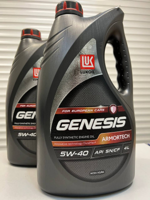 Моторное масло ЛУКОЙЛ LUK GENESIS ARMORTECH 5W-40 4л 3148675