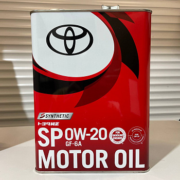 Моторное масло TOYOTA  SP 0W-20 GF-6A 4л (металл) 0888013205