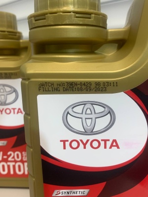 Моторное масло TOYOTA Motor Oil 0W20 SP GF-6A 1л 0888084356