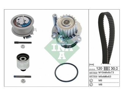 Комплект ремня ГРМ (с помпой) 530020132 INA
