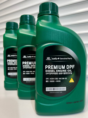 Моторное масло HYUNDAI-KIA 5W-30 Premium DPF Diesel 1л 0520000120