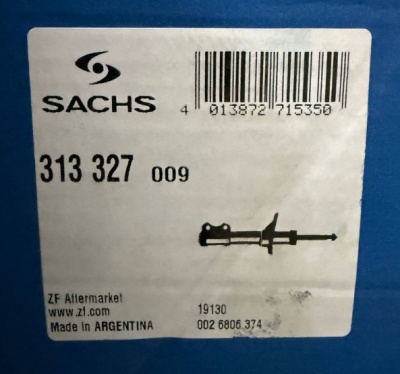 Амортизатор подвески передний SACHS 313327 газовый