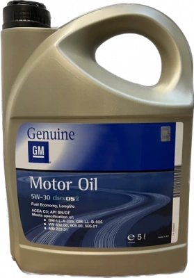 Моторное масло GM 5W-30 dexos2 5л 93165557