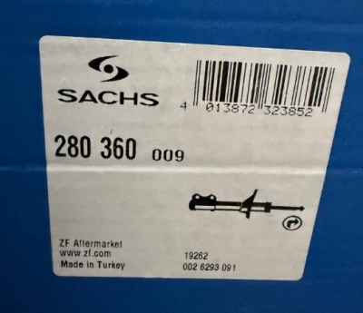 Амортизатор подвески передний правый SACHS 280360 газовый