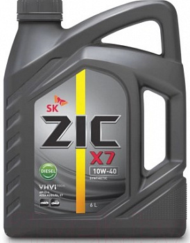 Моторное масло ZIC X7 DIESEL 10W40 6л 172607