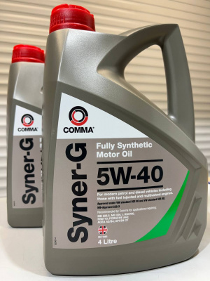 Моторное масло COMMA SYNER-G 5W40 4л SYN4L