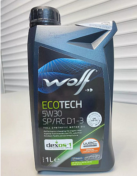 Моторное масло WOLF EcoTech 5W-30 SP/RC D1-3 1 л 16175/1