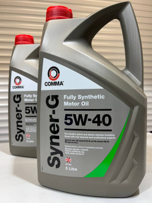 Моторное масло COMMA SYNER-G 5W40 5л SYN5L