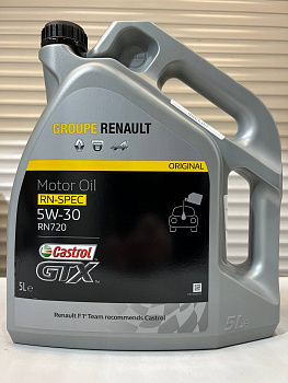 Моторное масло RENAULT Magnatec 5w30 Renault 5л (720 допуск) 7711943687