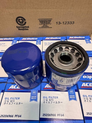 Фильтр масляный Chevrolet Equinox, GMC TERRAIN 1.5/2.0  PF64, 25206966 GM AcDelco