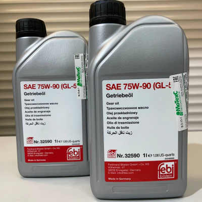 Трансмиссионное масло FEBI / SWAG 75W-90/GL-5 1л 32590, 40932590
