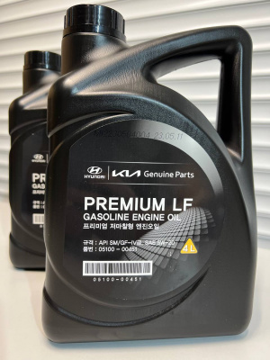 Моторное масло HYUNDAI-KIA PREMIUM LF GASOLINE 5W-20 4л 0510000451