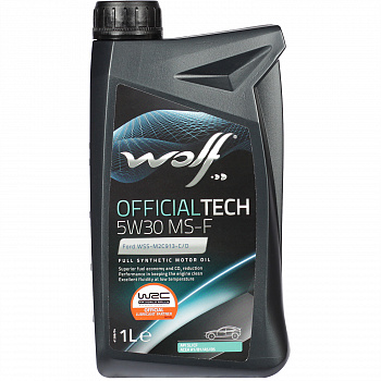 Моторное масло WOLF OfficialTech 5W-30 MS-F 1л 65609/1