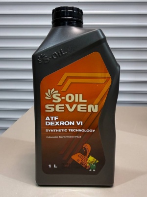 Масло трансмиссионное S-OIL 7 ATF DEXRON VI Hyundai/Kia SP-IV DEXRON VI Toyota WS Synthetic  1л.  E107997