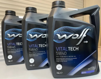 Моторное масло WOLF VitalTech 5W-40 4л 16116/4
